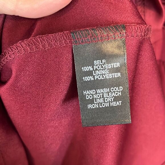 Lulus Angel in Disguise Burgundy Lace Skater Dress Size XS - Picture 6 of 6